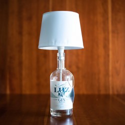 Lampada artigianale bottiglia Lux Gin