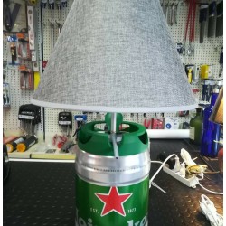 Lampada artigianale bottiglia fustino Heineken 5 lt