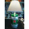 Lampada artigianale bottiglia fustino Heineken 5 lt